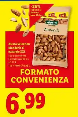 Lidl Alesto Selection Mandorle al naturale XXL offerta