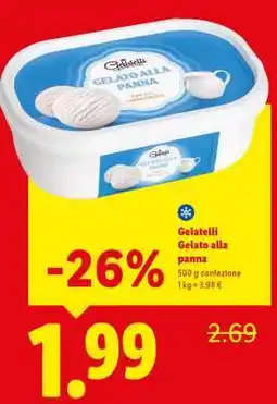 Lidl Gelatelli Gelato alla panna offerta
