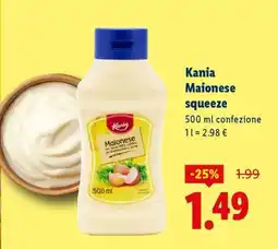 Lidl Kania Maionese squeeze offerta
