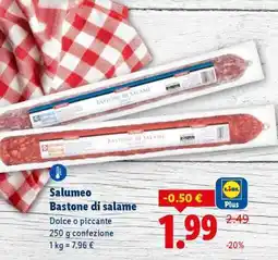 Lidl Salumeo Bastone di salame offerta