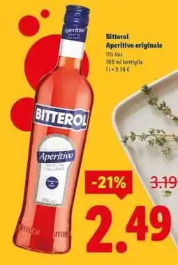 Lidl Bitterol Aperitivo Originale offerta