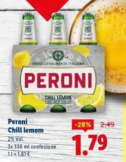 Lidl Peroni Chill Lemon offerta