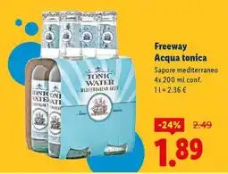 Lidl Freeway Acqua tonica offerta