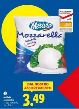 Lidl Merivio Mozzarella offerta