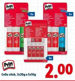 Lidl Pritt Colla stick offerta