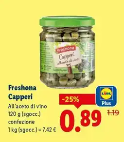 Lidl Freshona Capperi offerta