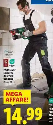 Lidl PARKSIDE Salopette da lavoro per uomo offerta