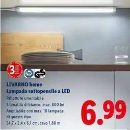 Lidl LIVARNO home Lampada sottopensile a LED offerta