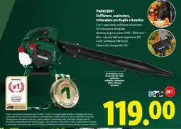 Lidl PARKSIDE offerta