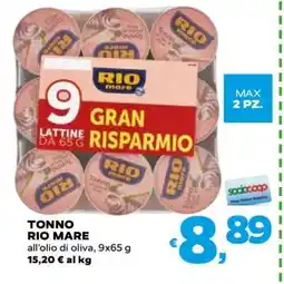 Coop TONNO RIO MARE offerta