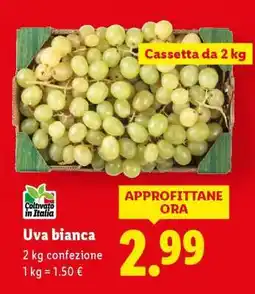 Lidl Uva Bianca offerta