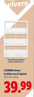 Lidl LIVARNO home Scaffale con 6 ripiani offerta