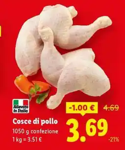 Lidl Cosce di pollo offerta