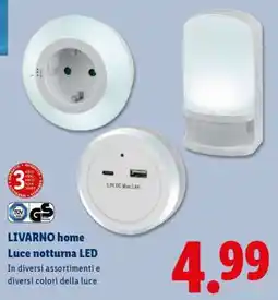 Lidl LIVARNO home Luce notturna LED offerta