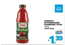 Coop PASSATA DI POMODORO PUMMARÒ STAR offerta