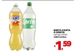 Coop BIBITA FANTA O SPRITE offerta