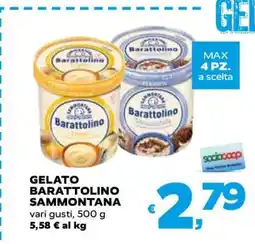 Coop GELATO BARATTOLINO SAMMONTANA offerta