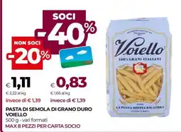 Coop PASTA DI SEMOLA DI GRANO DURO VOIELLO offerta