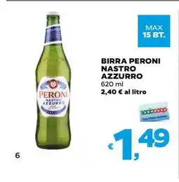 Coop Birra Peroni Nastro Azzurro offerta