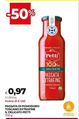 Coop Passata di Pomodoro Toscano Extrafine Il Delicato Petti offerta