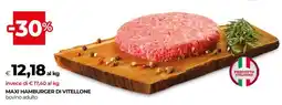 Coop MAXI HAMBURGER DI VITELLONE offerta