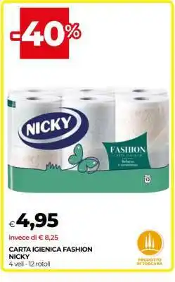 Coop Carta Igienica Fashion Nicky offerta