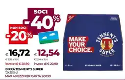 Coop Birra Tennent’s Super offerta