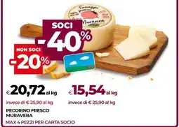 Coop PECORINO FRESCO MURAVERA offerta