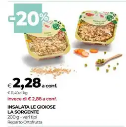 Coop INSALATA LE GIOIOSE LA SORGENTE offerta