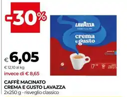 Coop Caffè Macinato Crema e Gusto Lavazza offerta