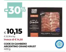 Coop Code di Gambero Argentino Grand Krust offerta