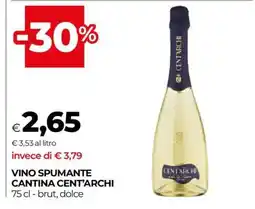 Coop VINO SPUMANTE CANTINA CENT'ARCHI offerta