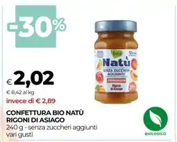 Coop CONFETTURA BIO NATÙ RIGONI DI ASIAGO offerta