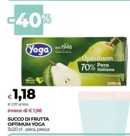Coop SUCCO DI FRUTTA OPTIMUM YOGA offerta