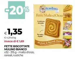 Coop Fette Biscottate Mulino Bianco offerta