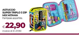 Coop ASTUCCIO SUPER TRIPLO 3 ZIP MIX MITAMA offerta