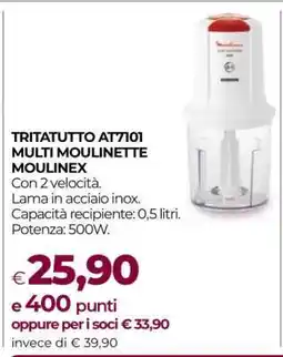Coop TRITATUTTO AT7101 MULTI MOULINETTE MOULINEX offerta