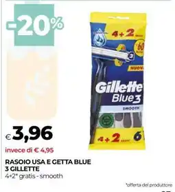 Coop Rasoio Usa e Getta Blue 3 Gillette offerta