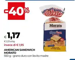 Coop American Sandwich Morato offerta