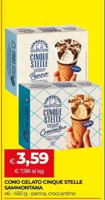 Coop CONO GELATO CINQUE STELLE SAMMONTANA offerta