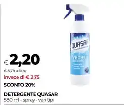 Coop DETERGENTE QUASAR offerta