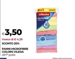 Coop Panni Microfibre Colors Vileda offerta
