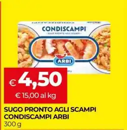 Coop SUGO PRONTO AGLI SCAMPI CONDISCAMPI ARBI offerta
