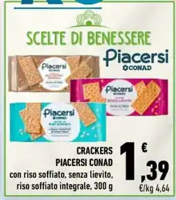 Conad CRACKERS PIACERSI CONAD offerta