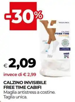 Coop CALZINO INVISIBILE FREE TIME CABIFI offerta