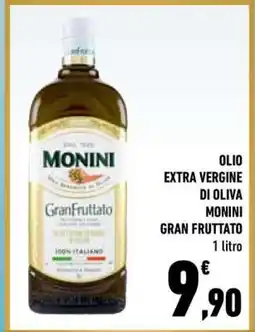 Conad Olio Extra Vergine di Oliva Monini Gran Fruttato offerta