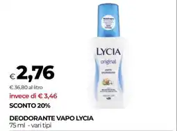 Coop DEODORANTE VAPO LYCIA offerta