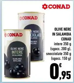 Conad Olive Nere in Salamoia Conad offerta