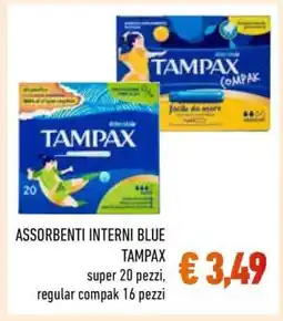 Conad ASSORBENTI INTERNI BLUE TAMPAX offerta