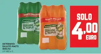 Panorama Detersivo diluito piatti SVELTO offerta